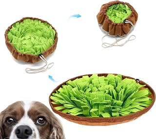 Adjustable Snuffle Mats,Snuffle Mat for Dogs,Snuffle Foraging Mat for Smell Training and Slow Eating,Snuffle Mat for Large/Medium/Small Dogs(18.9 * 18.9 * 3.1)