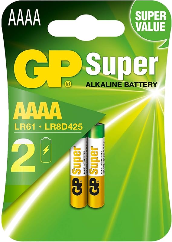 AAAA 1.5v Batteries Pack of 2 GP AAAA Alkaline Battery idea for