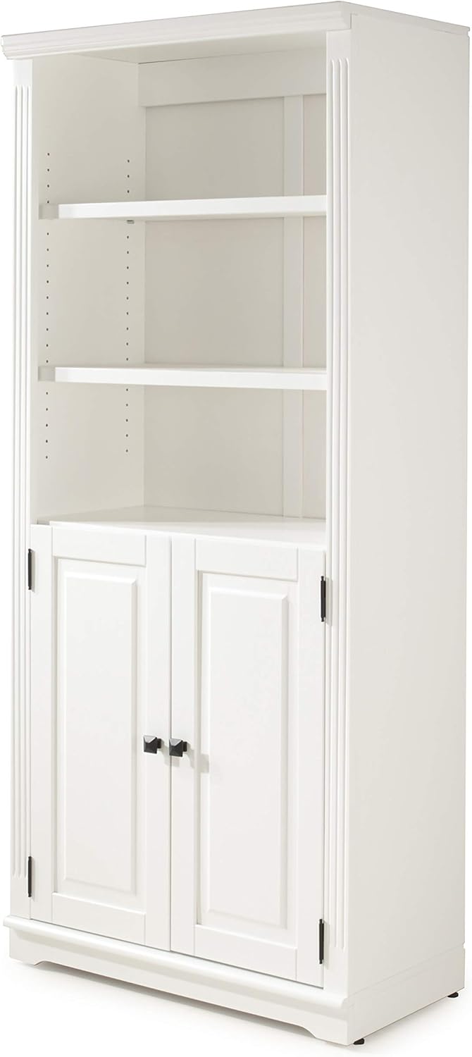 Camaflexi Newport Bookcase with Doors - Mocha and Black Finish