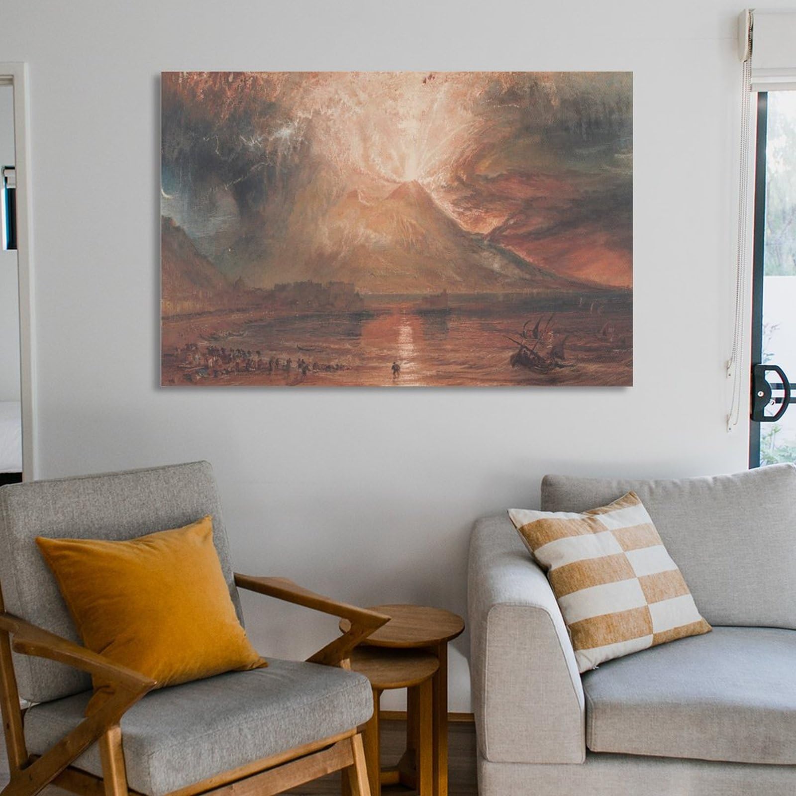 Amazon.com: Devinee Joseph Mallord William Turner - Vesuvius in