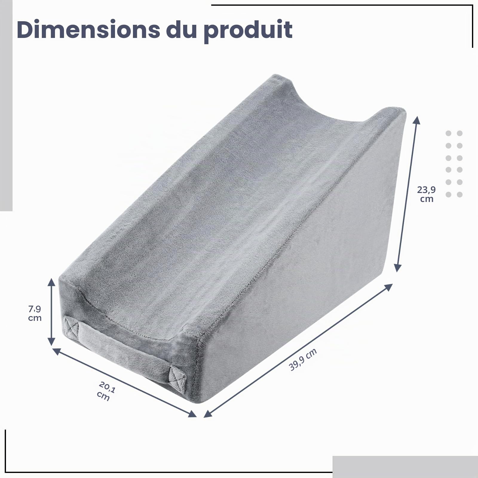 Oreiller ergonomique d'élévation du bras, oreillers compensateurs pour bras pour adultes, oreiller de soutien du coude en mousse souple avec housse lavable pour la récupération