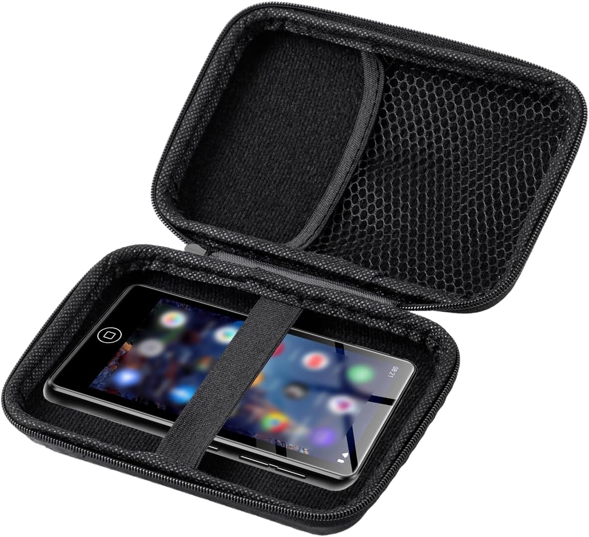 MP3 MP4 Player Case for AGXOV M302 4.02 Inches Touchscreen MP3 Player,UYRUREL Music Players Storage Bag,Tailored for Comprehensive Protection，Black.
