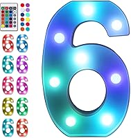 Vista 171 de Foaky LED Letter Lights Sign Marquee Light Up Letters Sign for Night Light Wedding/Birthday Party Battery Powered Christmas Lamp Home Bar