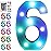 Foaky Colorful LED Number Lights with Remote, Marquee Light Up Number Sign for Night Light Wedding/Birthday Party Battery Powered Christmas Lamp Home Bar Decoration (6)
