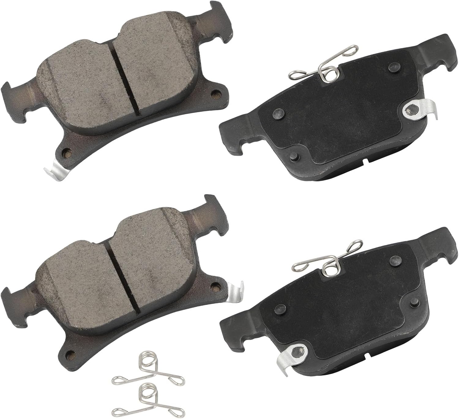 AUTOMUTO 4PCS Rear Ceramic Disc Brake Pads Set D1901 For Chrysler Pacifica 2017-2023,For Chrysler Voyager 2020-2023