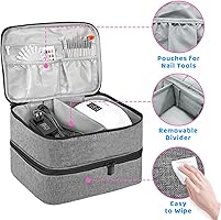 OUUTMEE Nagellack Tasche Doppelschicht - Aufbewahrung Für 30 Flaschen