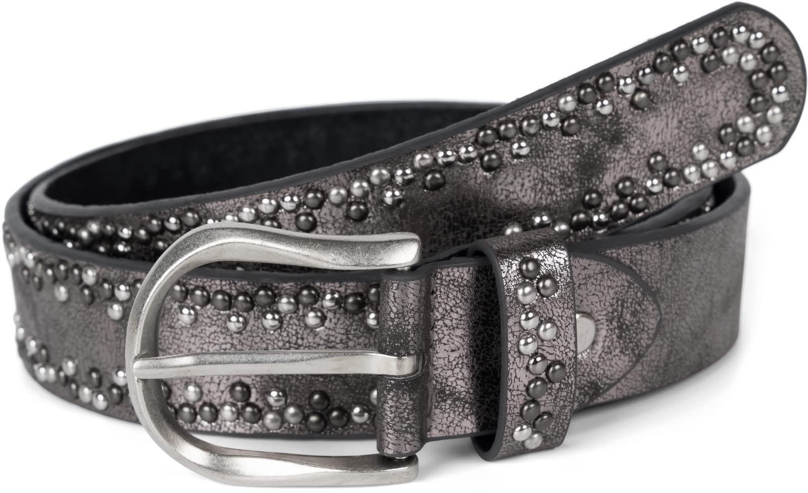 BeOne leren riem glitter Elsje in multicolor | BeOne