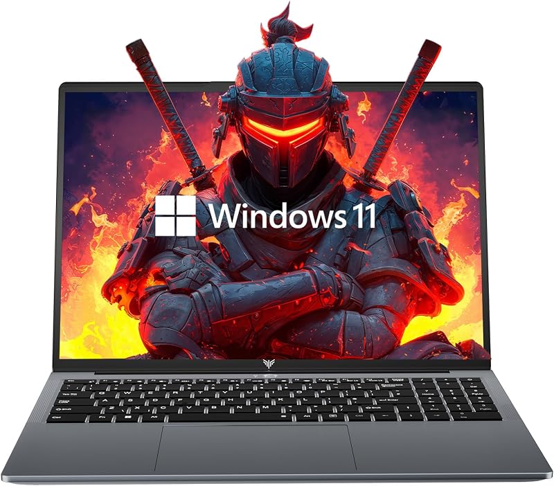 KAIGERR Laptop, New Laptop Computer with Intel Quad-Core Processor(Up to 3.4GHz), 16GB RAM 512GB NVMe SSD, 16.0inch Windοws 11 Laptop 1920P FHD Display, WiFi 6, USB3.2, Type_C