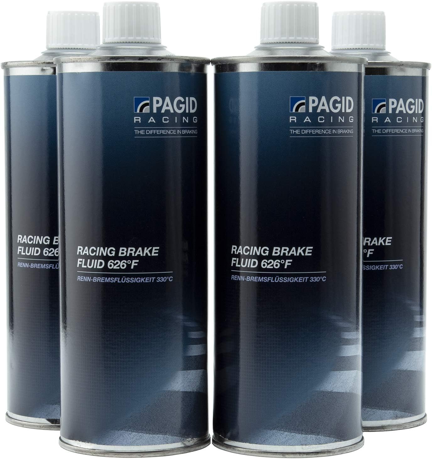 Pagid Racing RBF Racing Brake Fluid | 5 Liter/16.9 Fl Oz Metal Cans | 626 Degrees Fahrenheit/330 Degrees Celsius Dry Boiling Point | Pack of 4