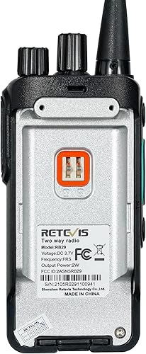 Miniatura 9 de Retevis RB29 Walkie Talkies de largo alcance, radios recargables de 2 vías con micrófono de altavoz de hombro, clonación inalámbrica, radio de 2
