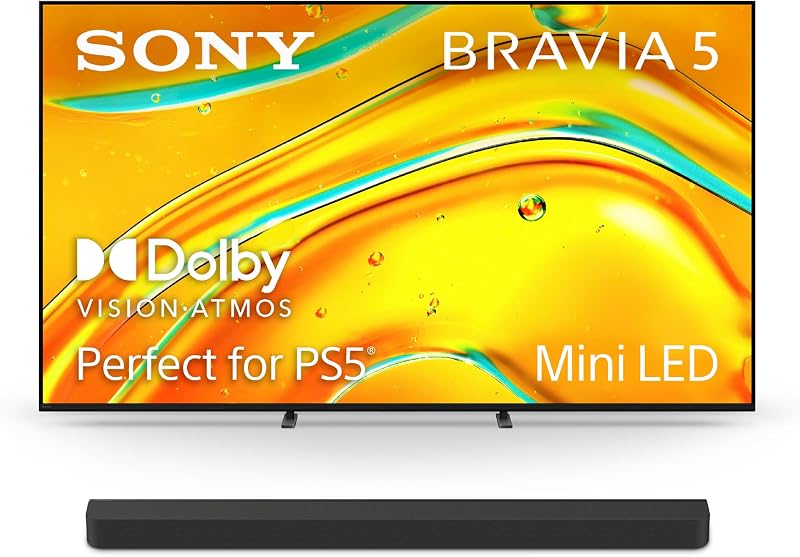 Paquete Sony BRAVIA 85" 4K Mini LED Smart TV (K-85XR50, 2025) y barra de sonido BRAVIA Theatre Bar 8 de 11 bocinas con Dolby Atmos (HT-A8000)