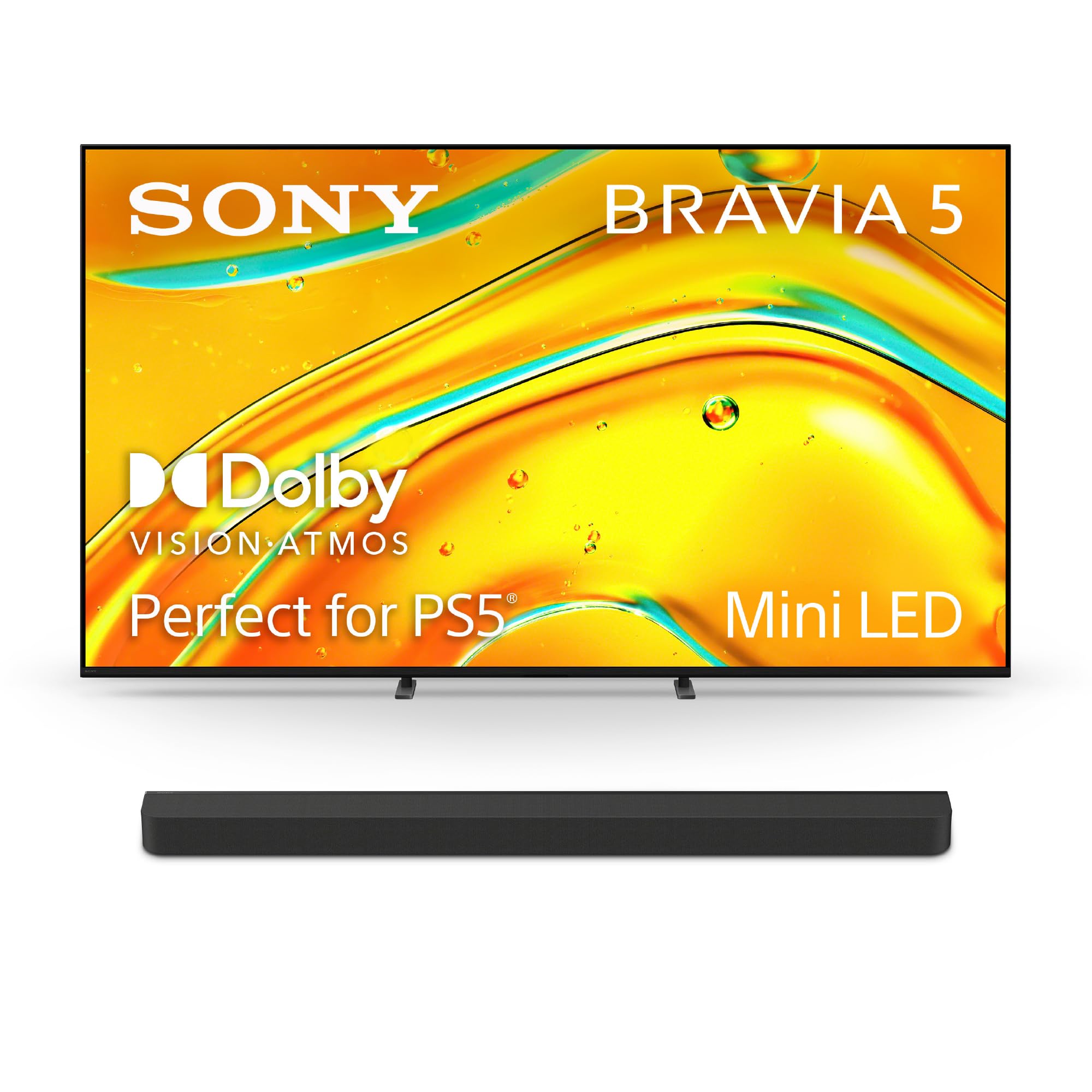 Sony BRAVIA 75" 4K Mini LED Smart TV (K-75XR50, 2025) &amp; BRAVIA Theater Bar 8 11-Speaker Soundbar with 360 Spatial Sound (HT-A8000) Bundle