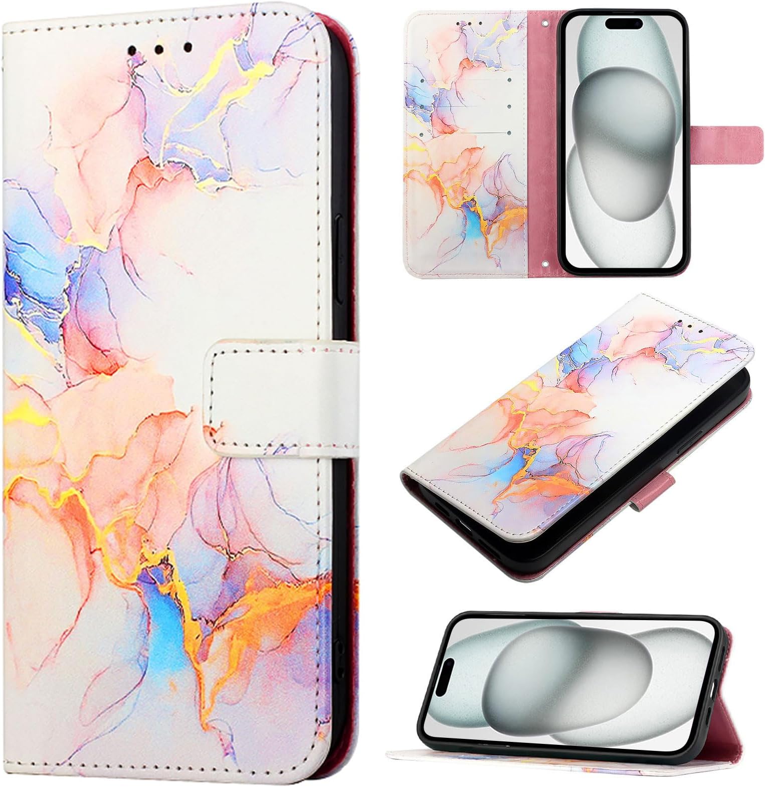 Smartphone Case Compatible with Nokia HMD Fusion, Compatible Models for Nokia HMD Fusion [PU Leather + Smartphone Case] Card Slot, Magnetic Clasp, Jin