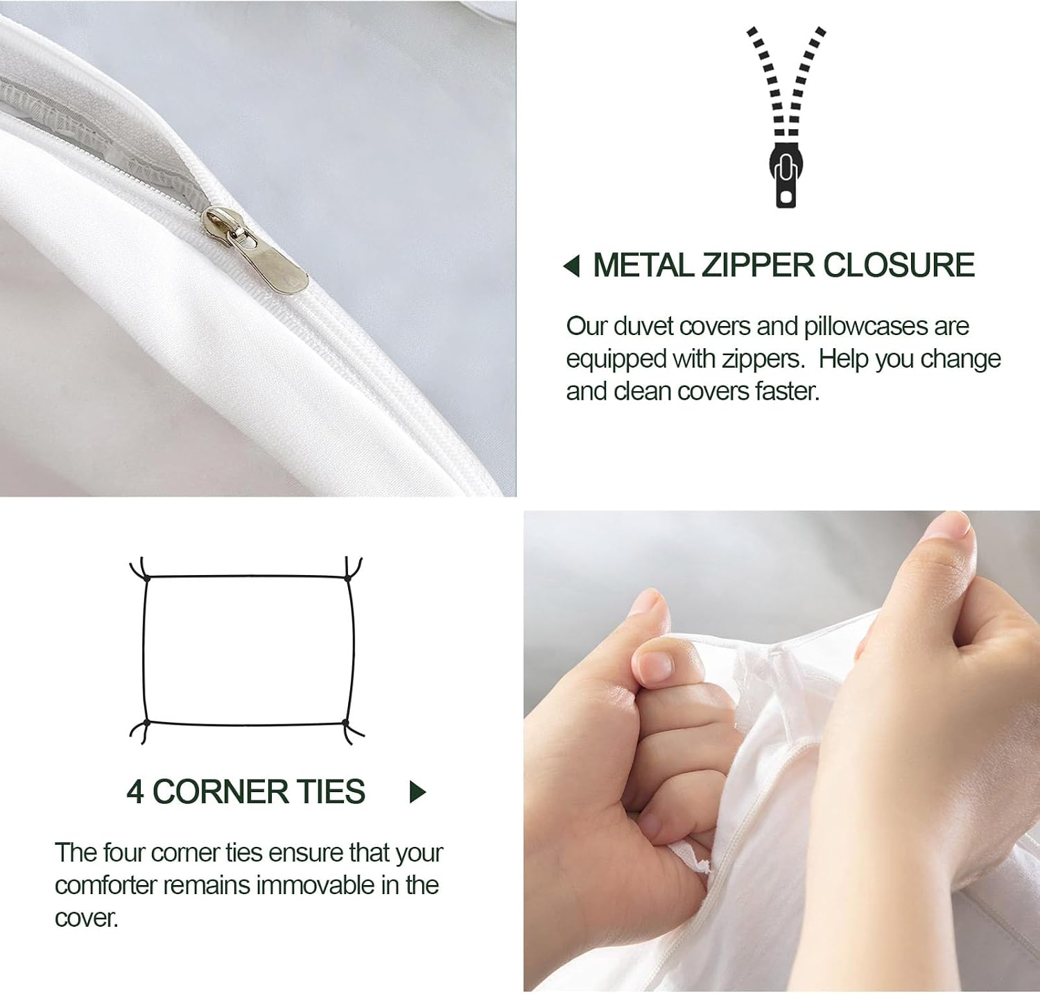 Fashion Girl Duvet Cover Twin Size, 3D Relief Woman Bedding Set, 3 Piece, Soft Microfiber Patterned Comforter Cover with Zipper Ties & 2 Pillowcase, Nordic White Bedroom Decor & Gifts image 5