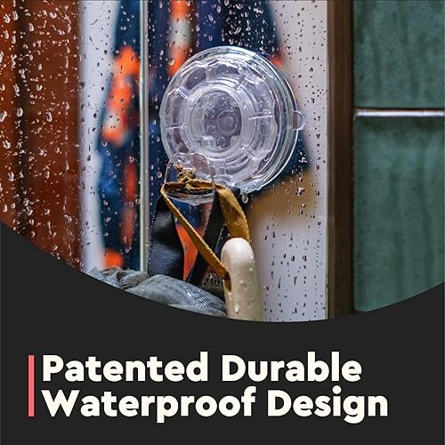 Miniatura 7 de Ganchos de ventosa para coronas de puerta, ventosas transparentes resistentes para puertas de vidrio, ventanas y más, soporte para colgar decoración