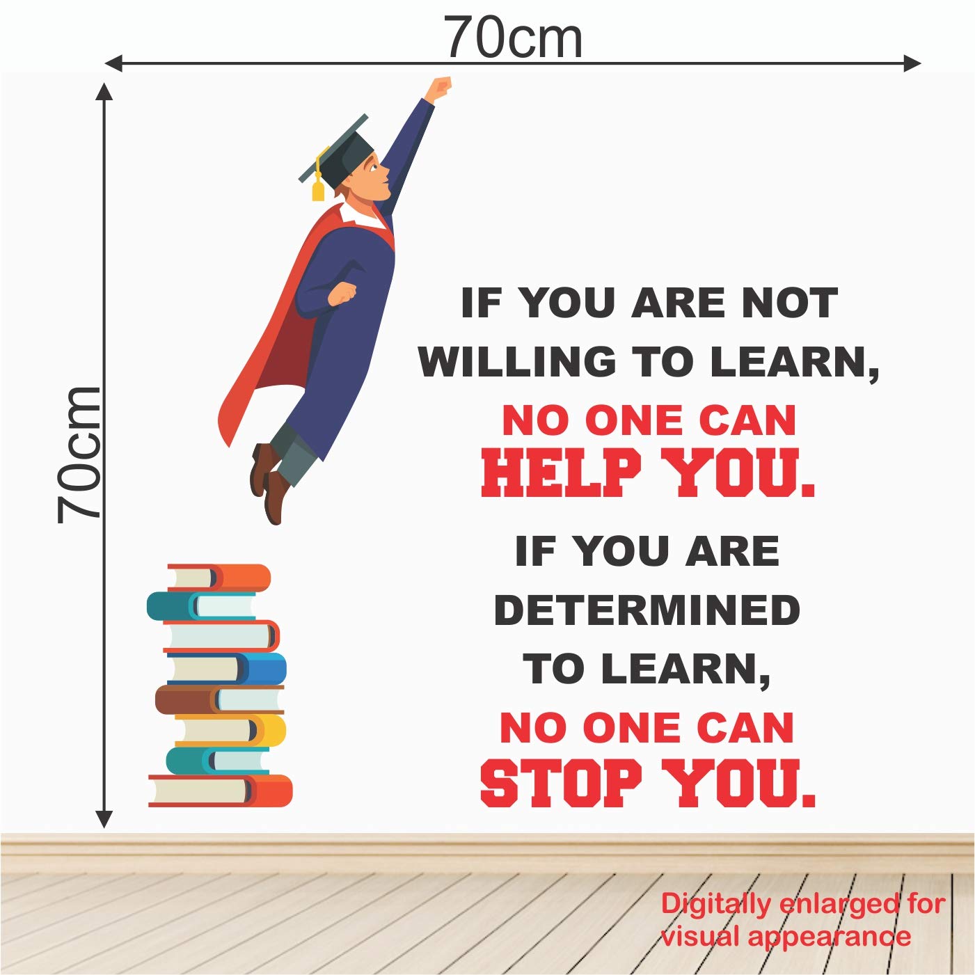 Inspirational Quotes For Education Students Stickme 'Office - Learning - Inspirational - Motivational - Quotes - Baby -  Kids - Education Nursery Pre School Kinder Garden - Wall Sticker ' -Sm824  (Multi Colour, Vinyl - 70Cm X 70 Cm ) : Amazon.in: Baby Products