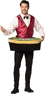 Rasta Imposta Poker Dealer with Table Men's Costume