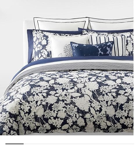 Lauren Ralph Lauren Navy Blue Floral Reese King 3 pc