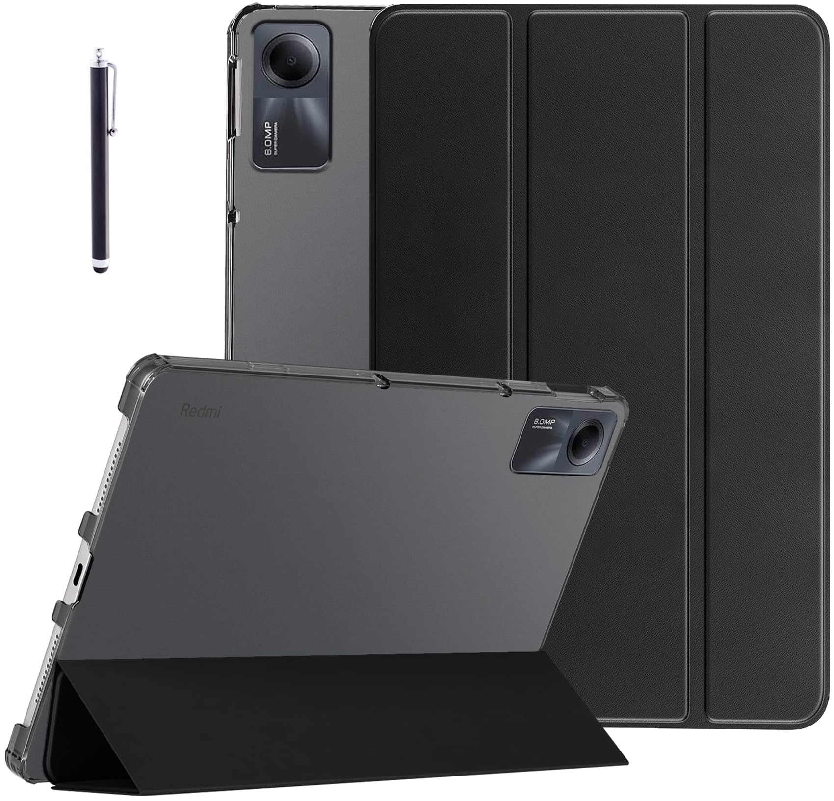 Robustrion Cover for Redmi Pad SE 11 inch Cover Case, Flip Stand Cover Case with Translucent Back for Redmi Pad SE 11 inch Tablet [Auto Sleep/Wake Support] - Black (B0D2CWBDNJ) Amazon Price History, Amazon Price Tracker