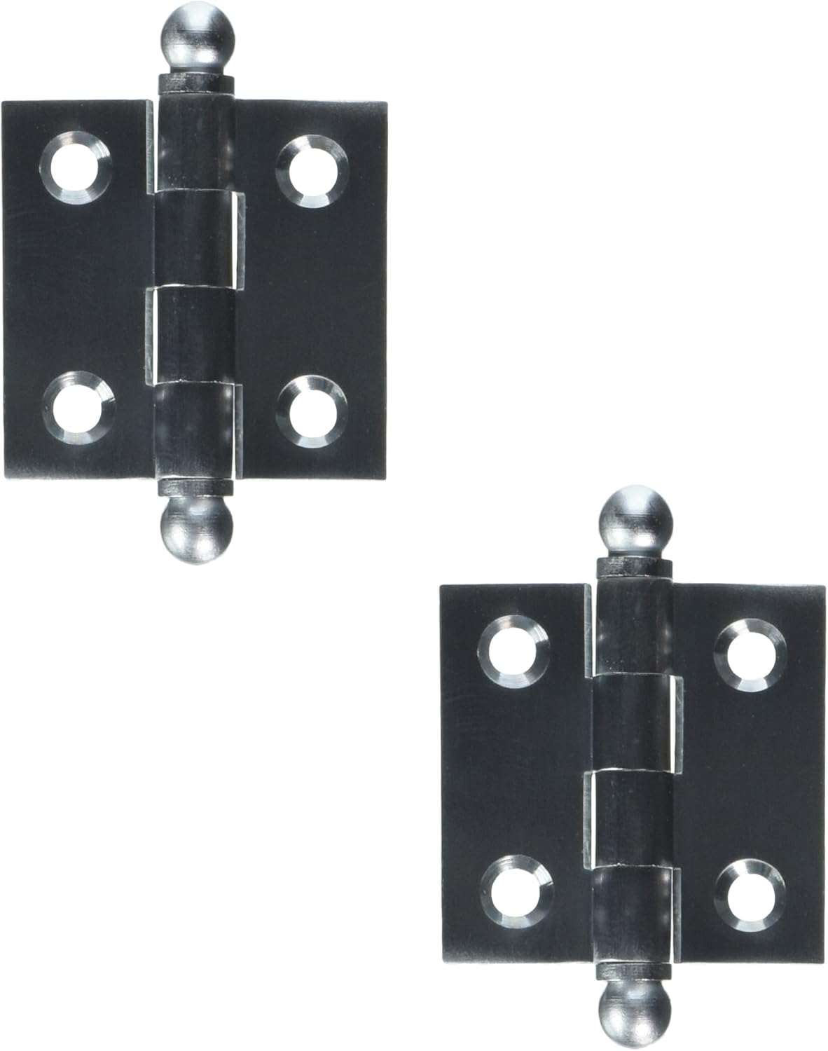 Deltana CH1515U26D Solid Brass 1-1/2-Inch x 1-1/2-Inch Cabinet Hinge with Ball Tips