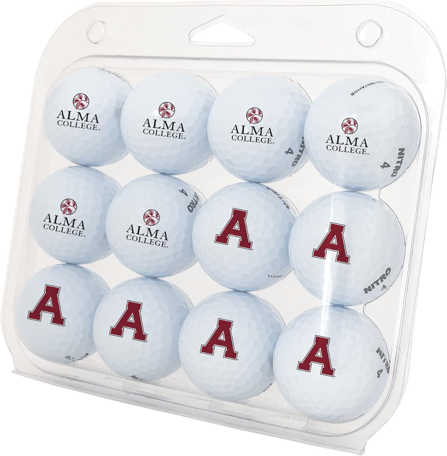Desert Cactus Alma College Golf Balls 12 Pack – AC Scots Full Color Dozen – Officially Licensed Sport Team Accessory