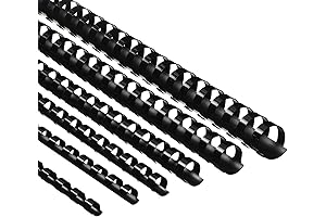 150 Pack Plastic Binding Combs Black All Sizes