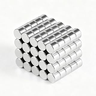 100pcs 4x3mm Mini Round Magnets for Acrylic Nail Clippers, Measuring Artificial Nail Length, Refrigerator Magnets, Neodymium Magnet for Crafts, Cabinets, Office Supplies