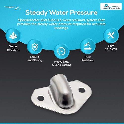 Miniatura 4 de MARINE CITY Tubo piloto universal de elevación para barco, 80 MPH, acero inoxidable, protección de travesaño, fácil reemplazo (solo piezas de