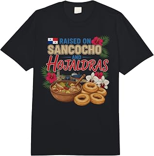 Panamanian Raised On Sancocho and Hojaldras Latin Food Comfort Colors Adult Heavyweight T-Shirt