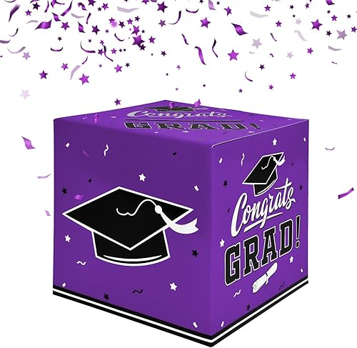 Miniatura 7 de Gatherfun Decoraciones para fiestas de graduación, caja de graduación, caja de tarjetas de graduación, regalo de graduación, regalos de fiesta,