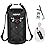 Piscifun Dry Bag, Waterproof Floating Backpack 10L with Waterproof Phone Case for Boating, Kayaking, Fishing, Black 10L