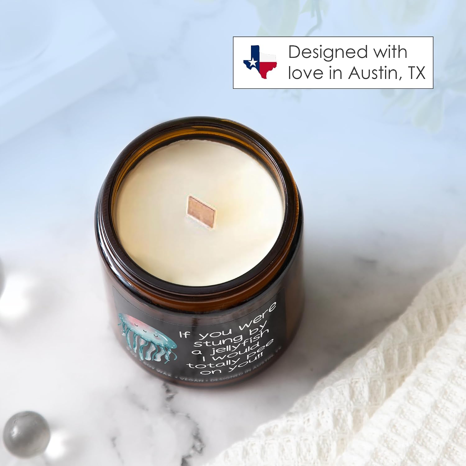 Funny Friendship Candle, If You were Stung by a Jellyfish, Funny Gifts for Friends Adult Humor, Best Friends Gifts for Friend Women Unique, Birthday, Christmas, Gift-Ready