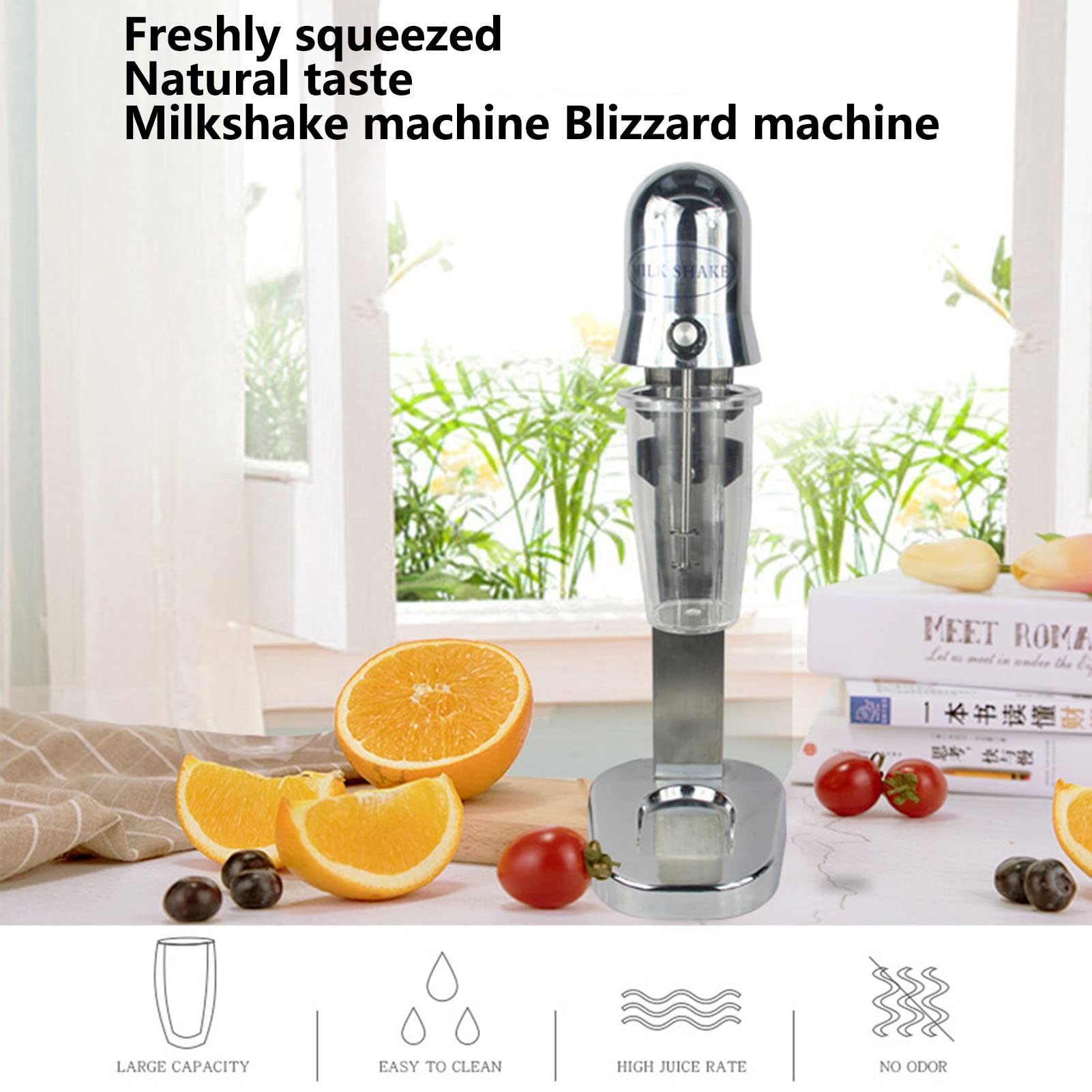 Frullatore Di Creatori Di Frappshake Macchina Da Shaker Al Latte Elettrico 2 Velocità Protein Shaker Acciaio Inossidabile Bevi Mixer Per Bar Ristorante Shaker Cocktail Per I Frullati Di Neve Cocktail