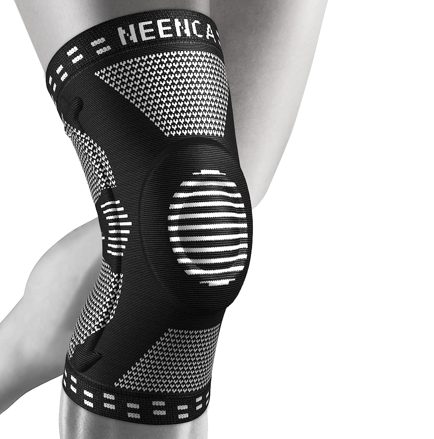 NEENCA Kniestütze, Komprimierte Kniebandage mit Patella Gel Pads & Feder Seitenstabilisatoren, Medizinischer Knieschützer für Laufen, Meniskusriss, Arthritis, Gelenkschmerzlinderung, ACL, Erholung