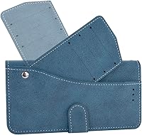 Vista 5 de Asuwish Compatible con Samsung Galaxy S6 Edge - Funda tipo cartera y protector de pantalla de vidrio templado, soporte para tarjetas de crédito