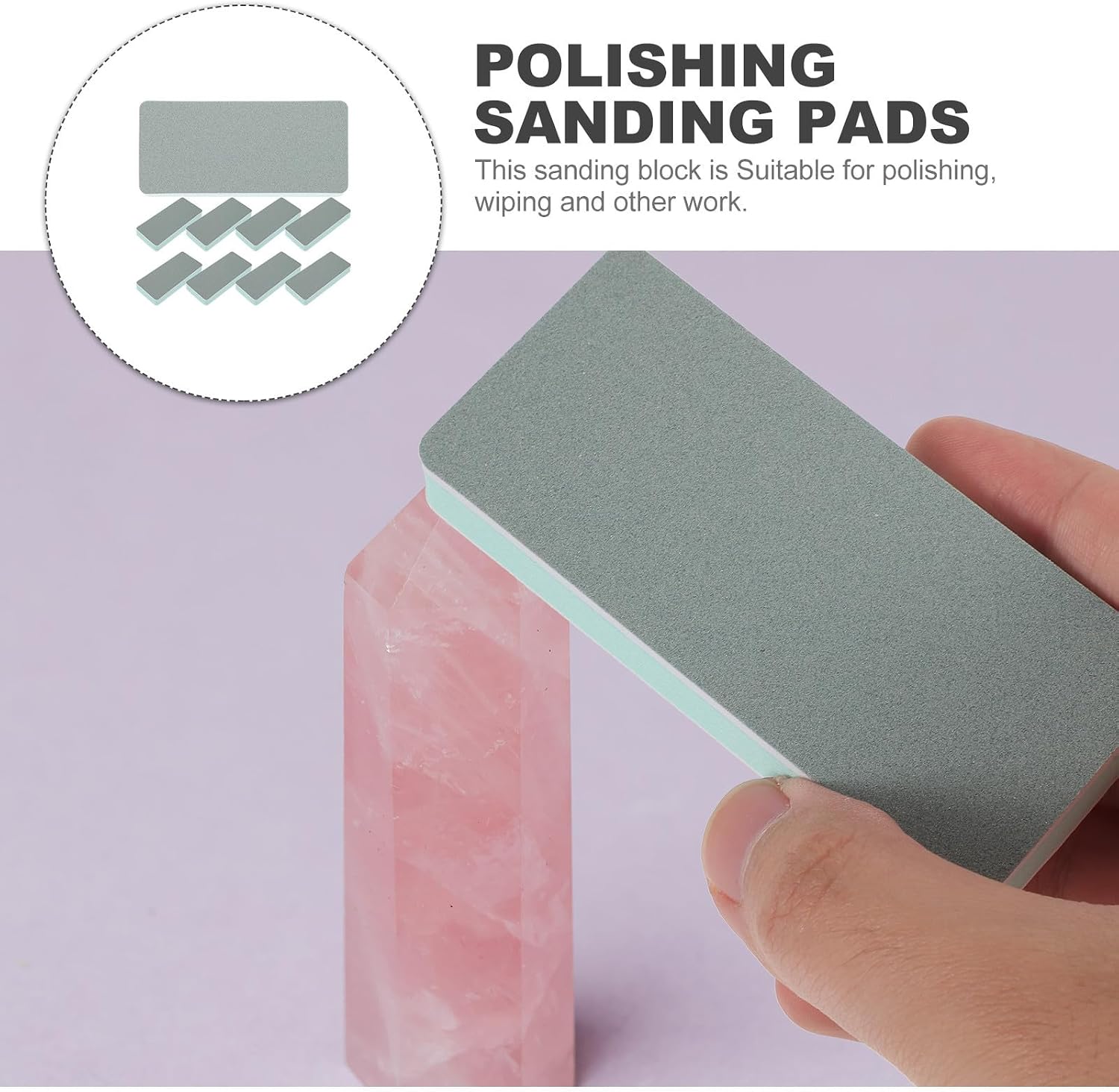 10pcs Double-sided Jewelry Polishing Sanding Pads Sponge Blocks for Grinding and Buffing Rectangular Craft Sanding Pads Suitable for Making and Processing Jewelry