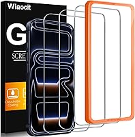 Vista 8 de Wiaocit Paquete de 3 protectores de pantalla de vidrio templado para iPhone Air, dureza 9H, sin burbujas, compatible con fundas