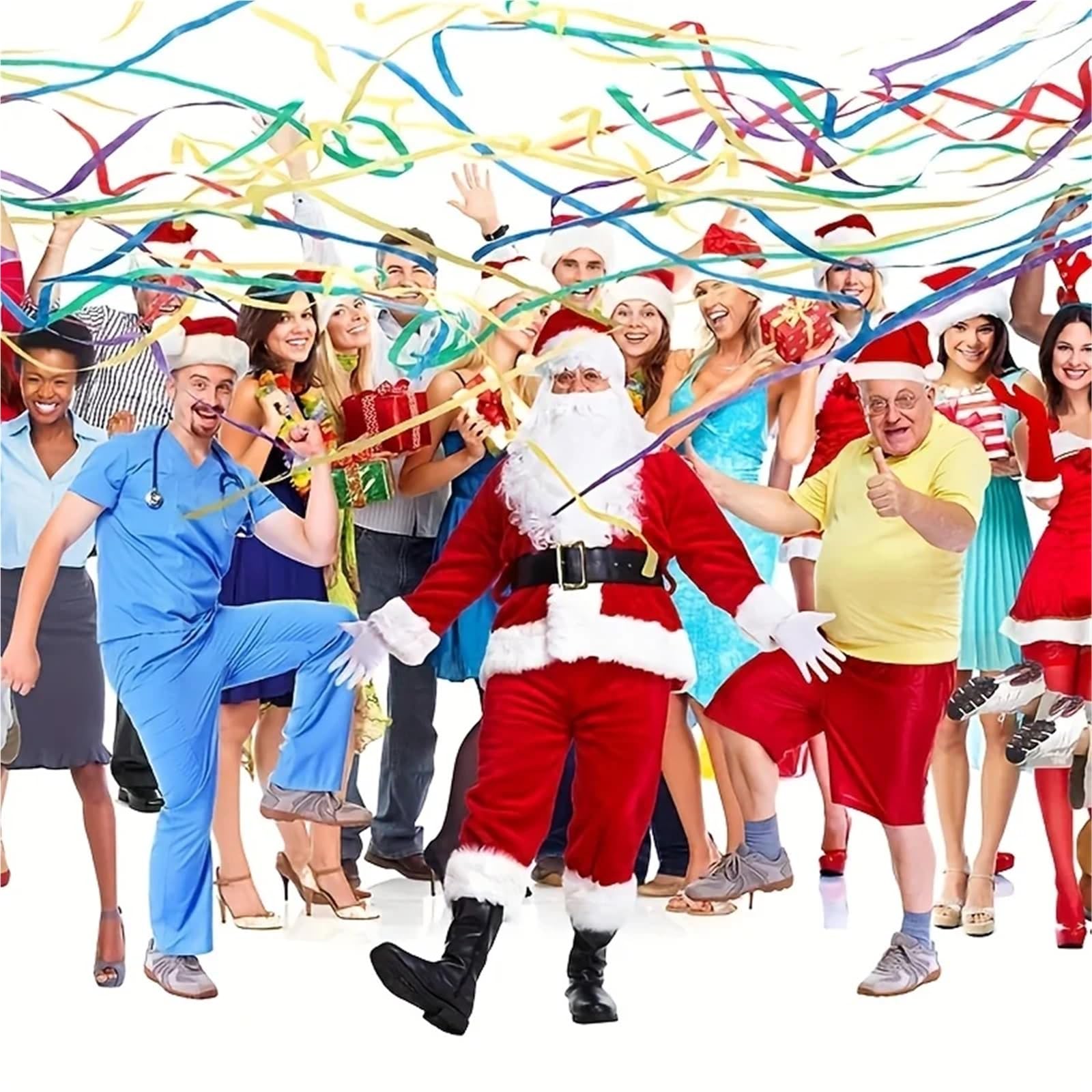Streamers 50 papierowych poppersów z konfetti bez bałaganu