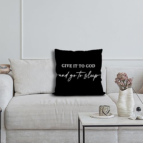 Miniatura 8 de Give It to God and Go to Sleep, funda de almohada decorativa para cama, funda de almohada de 12 x 20 pulgadas, funda de almohada decorativa para