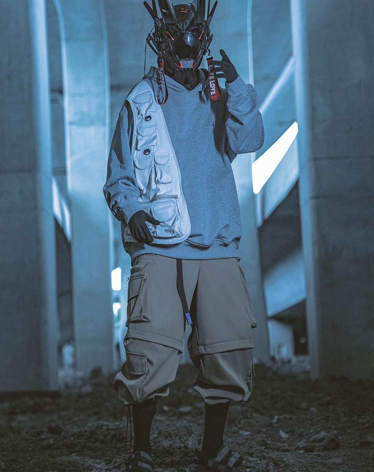 Niepce Inc Japanese Streetwear Techwear Heavyweight Men's Hoodies Pullover - Image 6