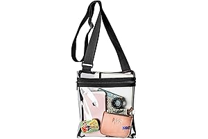 Clear Stadium Approved Crossbody for Women - Bag Under 12x6x12