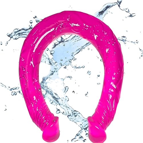 Miniatura 13 de Consoladores sexuales súper largos de doble extremo, de 18.1 pulgadas, juguetes sexuales, suaves y flexibles, consoladores de doble cara para pene