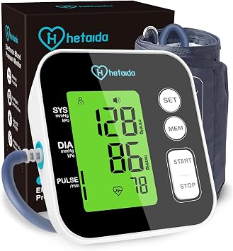 Blood Pressure Monitor, Upper Arm Blood Pressure Machine for Home Use, Digital Talking BP Monitor with 2x99 Readings Memory Adjustable Cuff 8.7"-16.5" Large LCD Backlit Display
