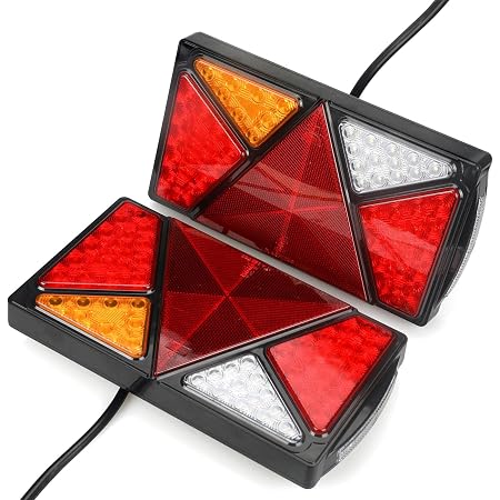 2x LED Rückleuchte Anhänger 12V/24V E9 Rücklicht 3 Funktionen Heckleuchte SET
