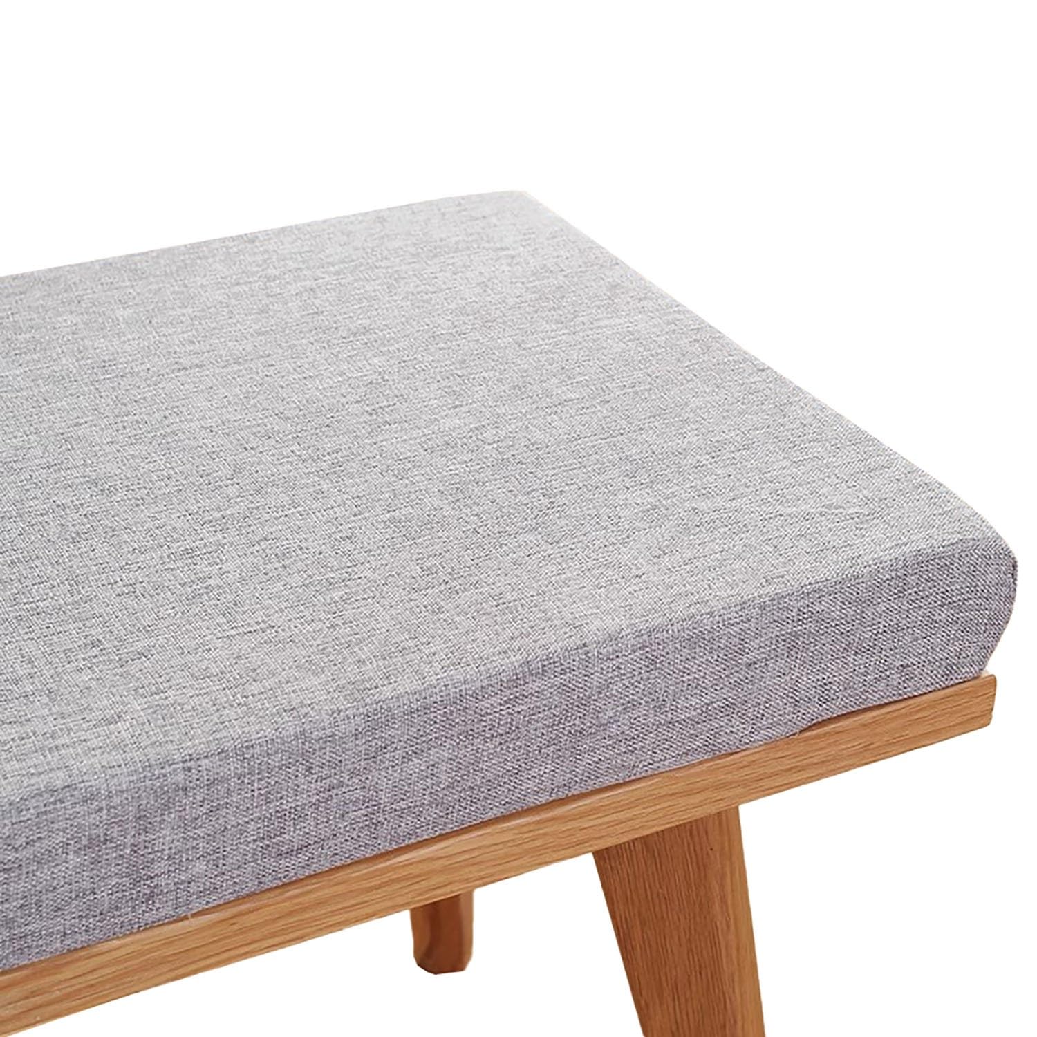 Coussin de banc amovible 180x50 cm antidérapant de 5 cm pour jardin et intérieur