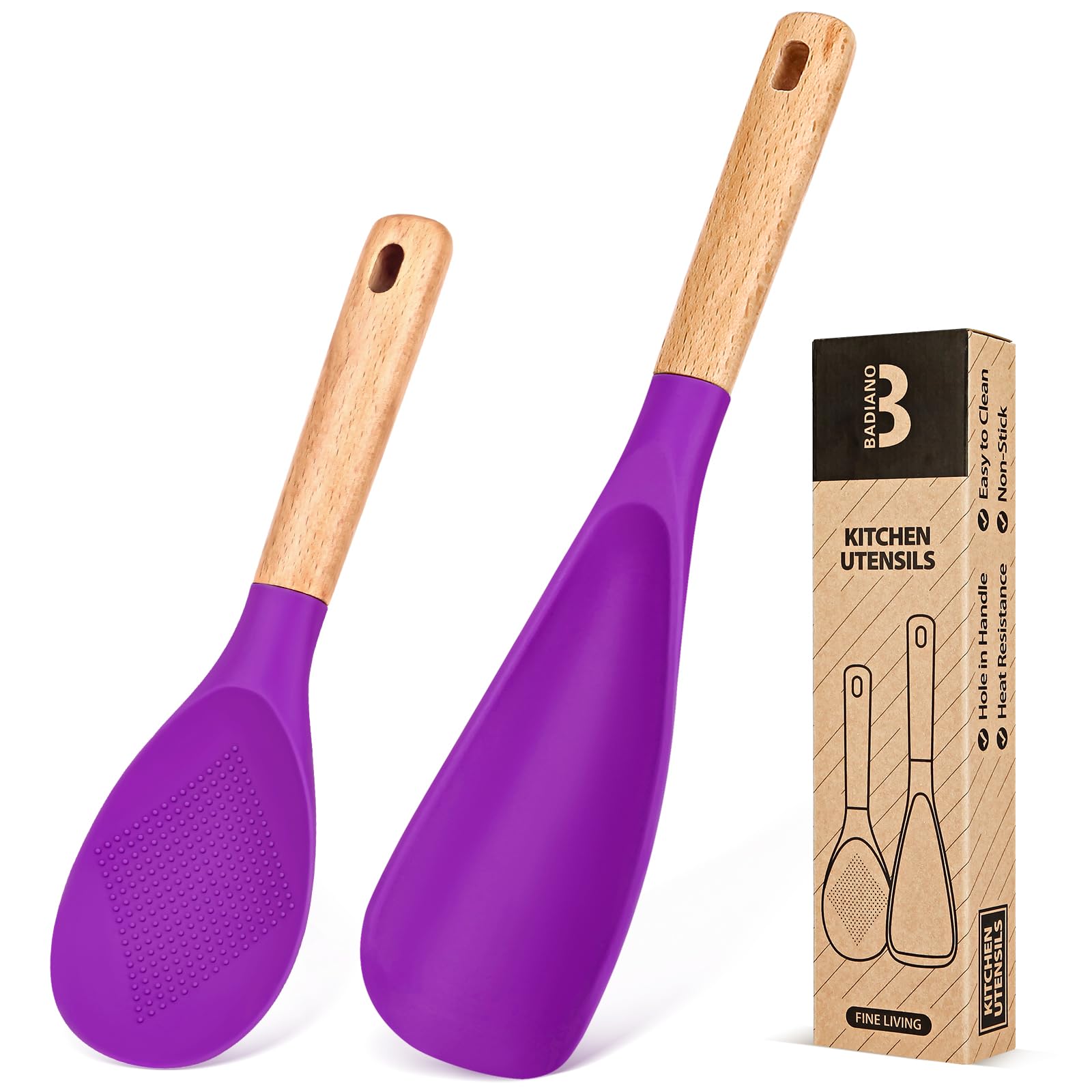 Badiano Cooking Spoon & Rice Scoop - Nonstick Safe -11 Badiano Cooking Spoon & Rice Scoop - Nonstick Safe -11