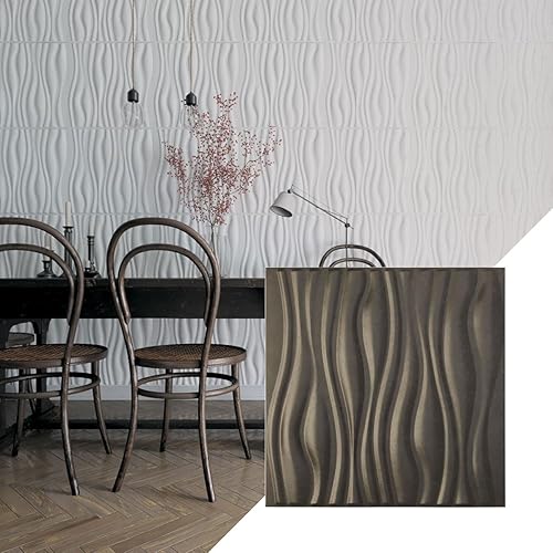 Miniatura 10 de Ekena Millwork 19 5/8 pulgadas de ancho x 19 5/8 pulgadas de alto Leandros EnduraWall Panel decorativo de pared 3D, cobre envejecido