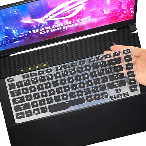 Cubierta de teclado para ASUS Zephyrus M16 GU603, Zephyrus G15 GA503 GA503QR GA503QS GA503QM y ROG Zephyrus G14 GA402 GA402RJ, ROG Zephyrus M16