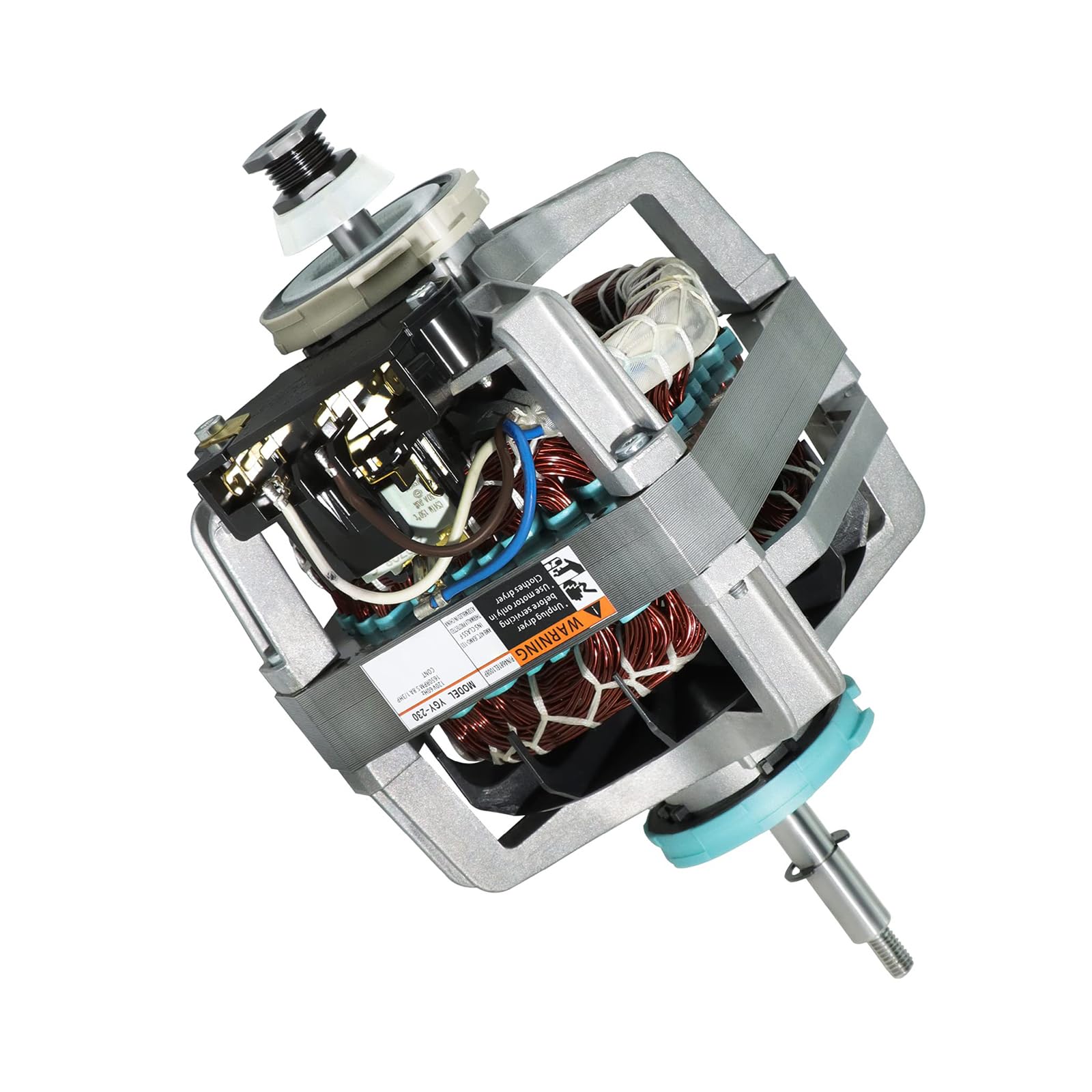 Limtula Multicolor 4681El1008f 220V Dryer Motor Works With Leading Dryers Constructed Using Copper Coils And Two Shaft Mechanism Double Shaft Dryer Motor