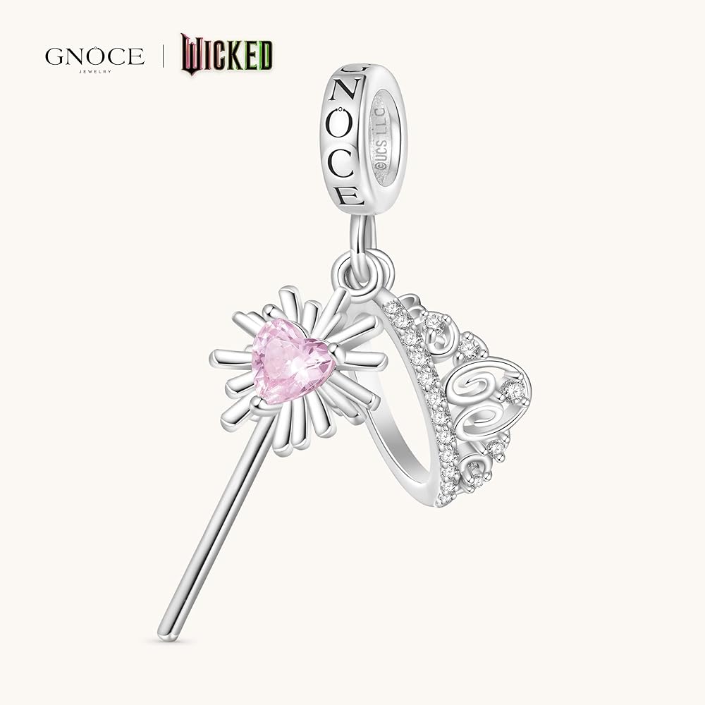 Madoka Magica Mom Opalescent Heart Dangle Charm Bracelet Set